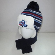 Комплект зимний (шапка+шарф) для мальчика