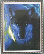 Раскраска (картина) по номерам на холсте. Волк